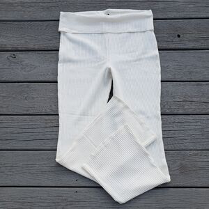 Wild Fable Ribbed Foldover Flared Leggings Large  - NWT